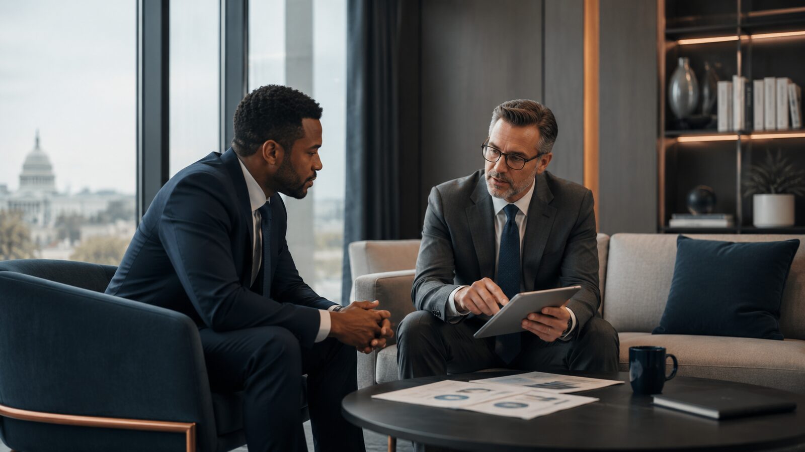 A CaptureBridge advisor in a working client conversation
